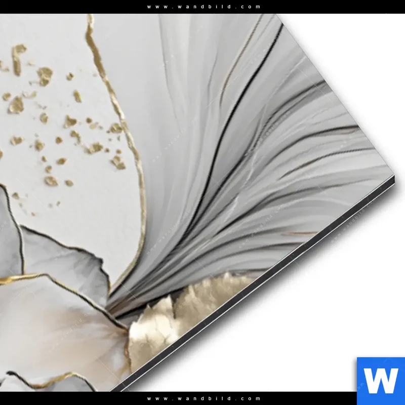 Alu-Dibond Bild | Fluid Art - Sukkulentenblüten | Schmal