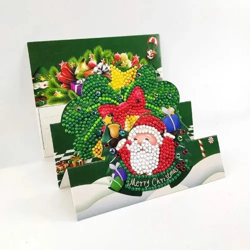 Diamond Painting Weihnachtskarten (8x) – Grußkarten DIY Set