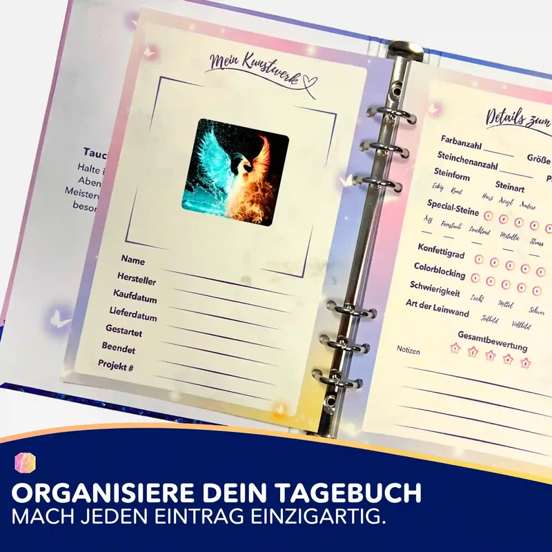 Aufkleber 5er-Set - Phönix der Elemente