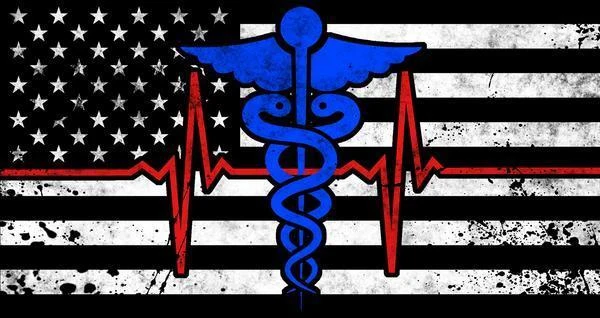 Nurse And Flag PIX-645