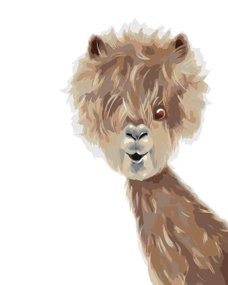Diamond painting - LAMA