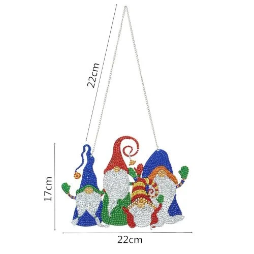 Die vier Wichtel Aufhänger - Diamond Painting