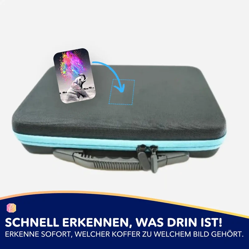 Aufkleber 5er-Set - Elefant "Farbenspiel"