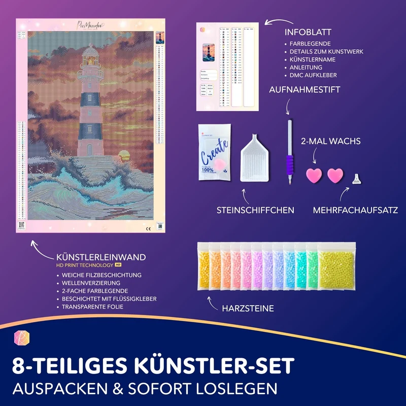 Diamond Painting - Leuchtturm der Hoffnung
