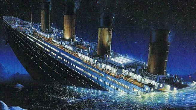 Titanic Sinks Painting PIX-552