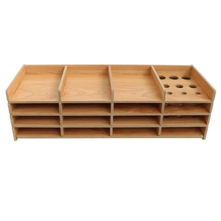Holzregal XXL für Schiffchen und Stifte - Diamond Painting