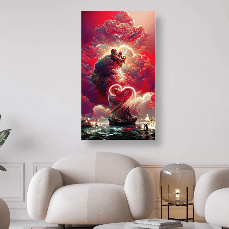 Magic World Rot - Diamond Painting