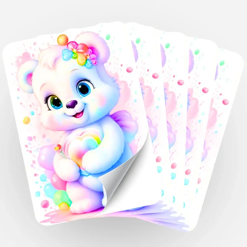 Aufkleber 5er-Set - Herzensbärchen