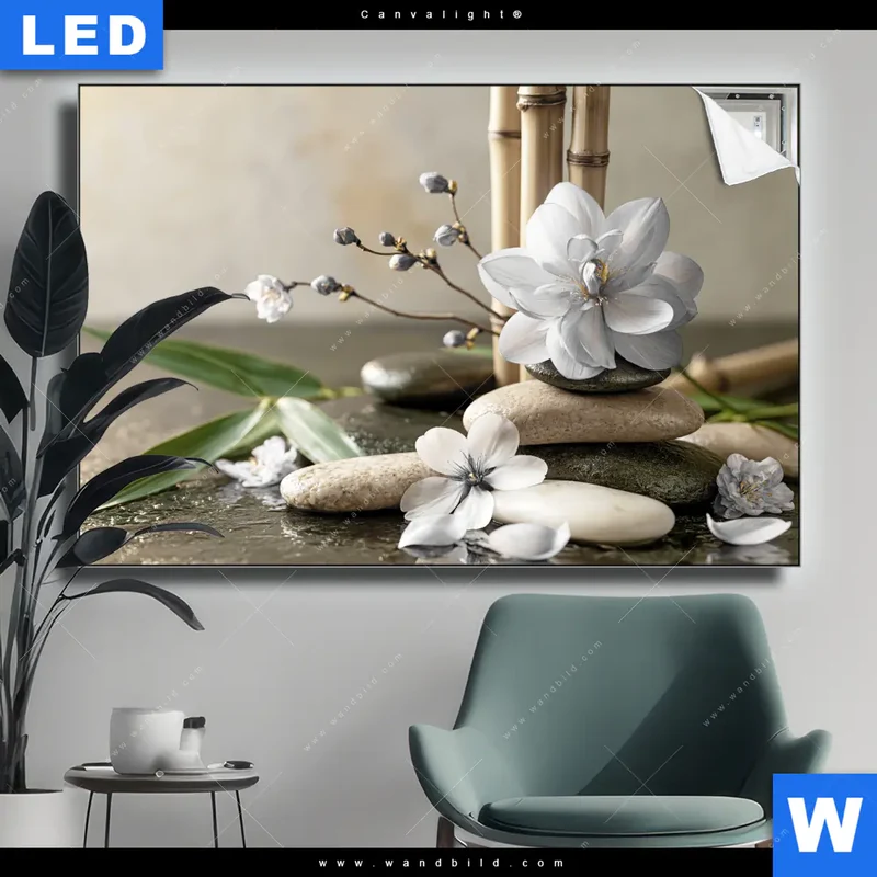 Canvalight® Leuchtbild | Blüten der Stille | Querformat