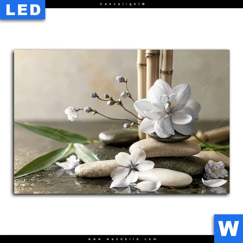 Canvalight® Leuchtbild | Blüten der Stille | Querformat