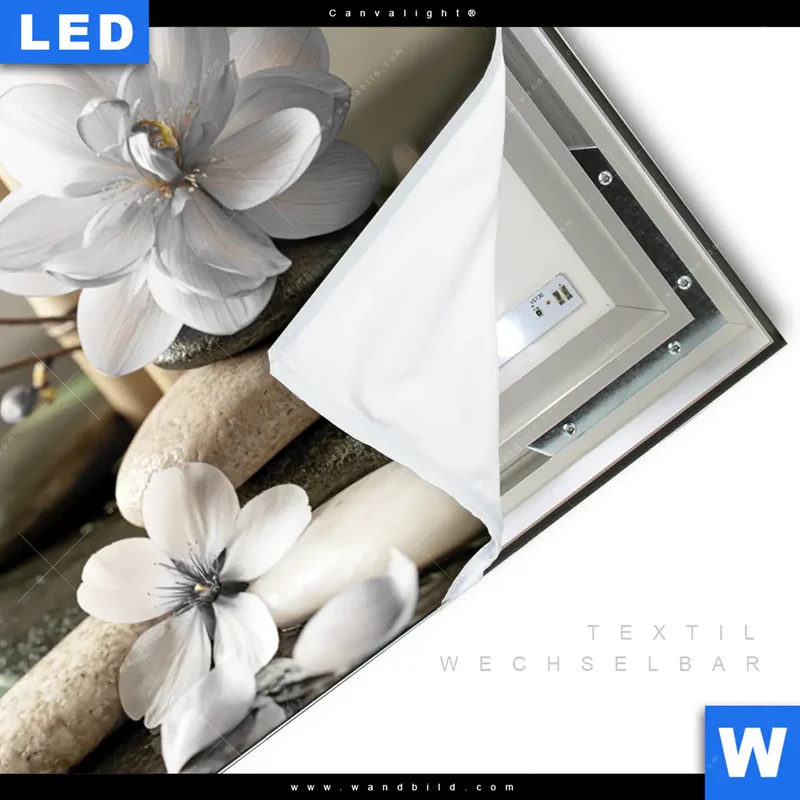 Canvalight® Leuchtbild | Blüten der Stille | Querformat