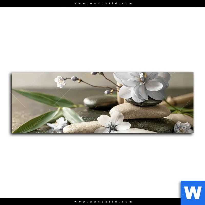 Leinwandbild | Blüten der Stille | Panorama
