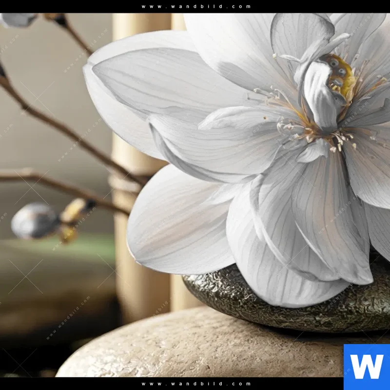 Alu-Dibond Bild | Blüten der Stille | Hochformat