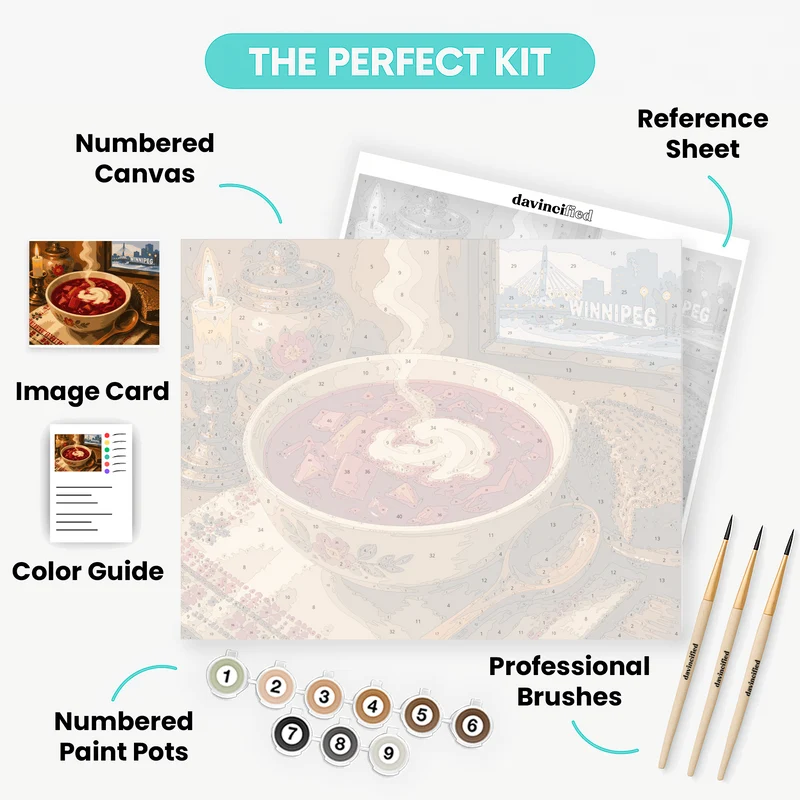 Winnipeg Borscht Bowl - Paint by Numbers Kit