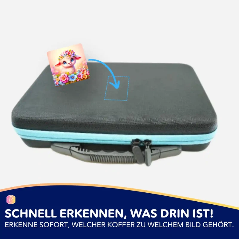 Aufkleber 5er-Set - Osterlämmchen Lupina