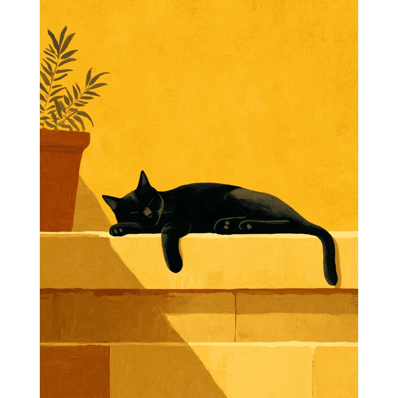 Treppenkatze