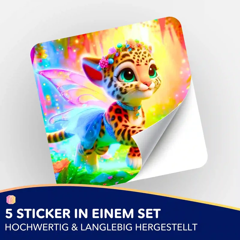 Aufkleber 5er-Set - Finja die kleine Tigerfee