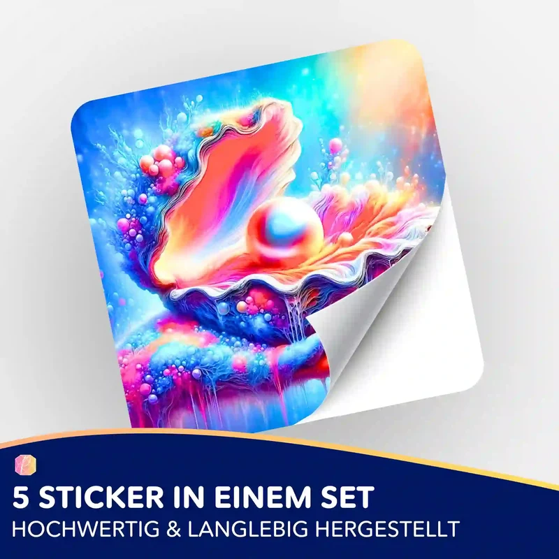 Aufkleber 5er-Set - Zauber des Meeres