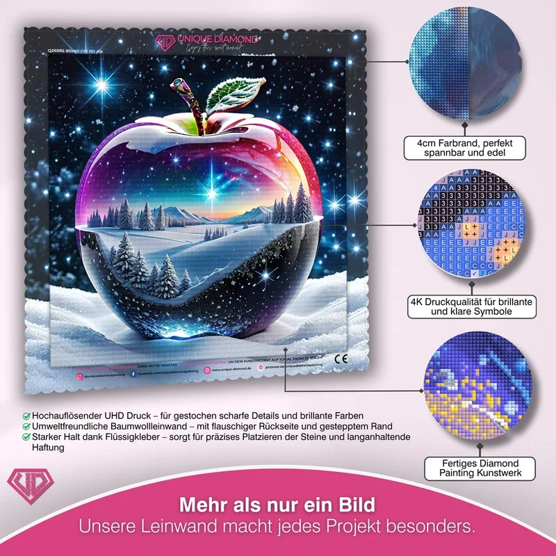 5D Diamond Painting – Magic Crystal Apple