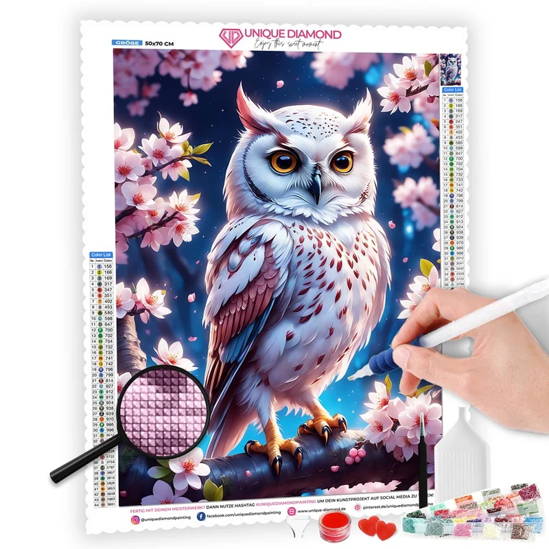 5D Diamond Painting – Eule