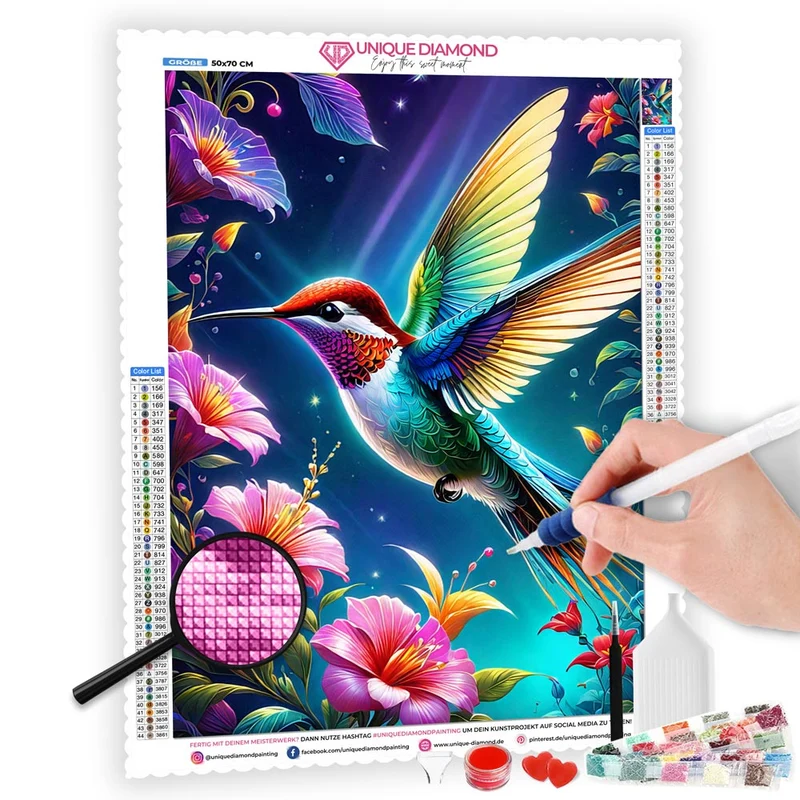 5D Diamond Painting – Kolibri