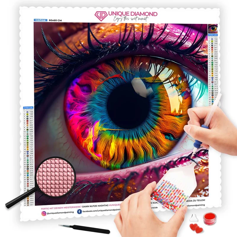 5D Diamond Painting – Colorful Eye