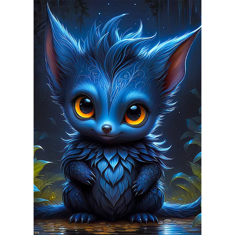 5D Diamond Painting – Blue Dragon