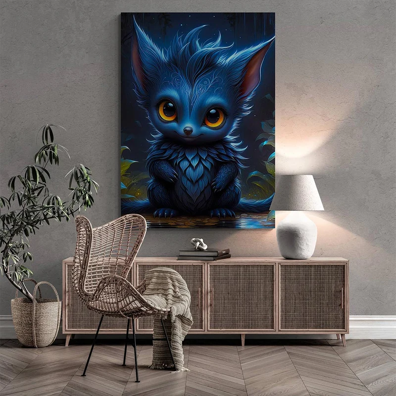 5D Diamond Painting – Blue Dragon