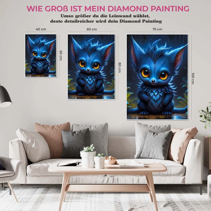 5D Diamond Painting – Blue Dragon