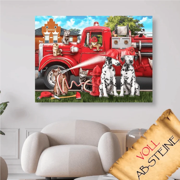 Tierische Feuerwehr - Voll AB 5D DIY Diamond Painting