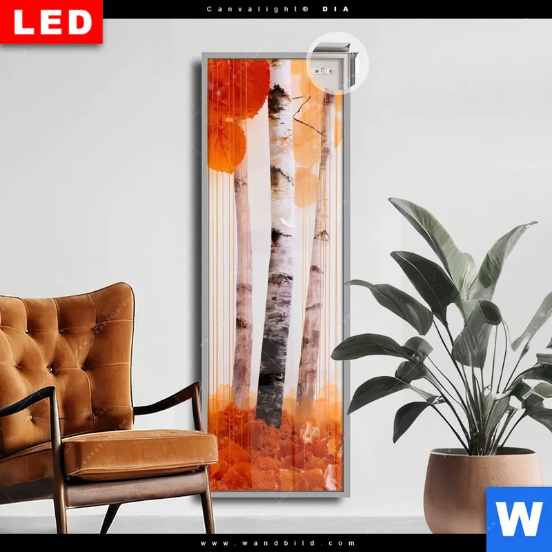 Leuchtbild Acrylglas Canvalight® DIA | Herbstlicht | Schmal