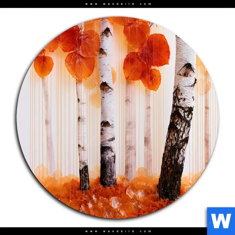 Acrylglasbild | Herbstlicht | Rund