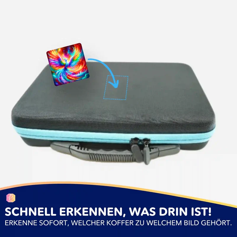 Aufkleber 5er-Set - Phönix der bunten Farben