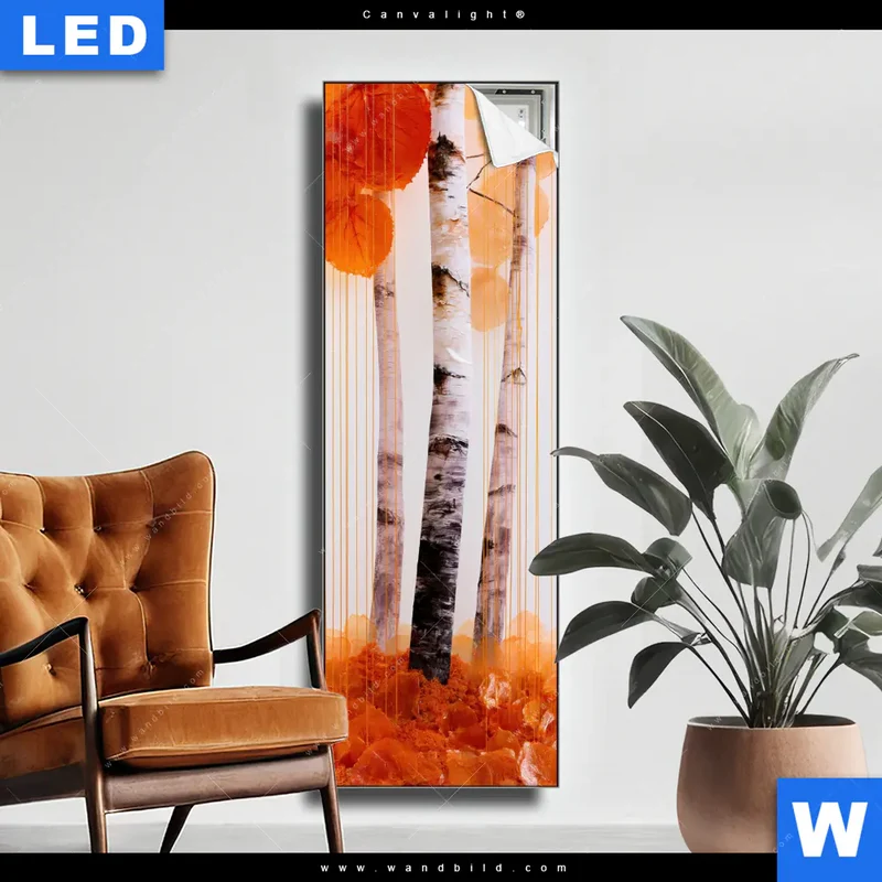 Canvalight® Leuchtbild | Herbstlicht | Schmal