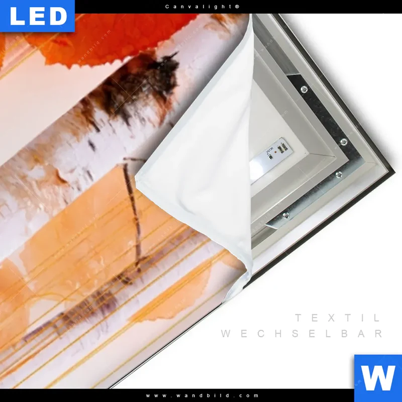 Canvalight® Leuchtbild | Herbstlicht | Schmal