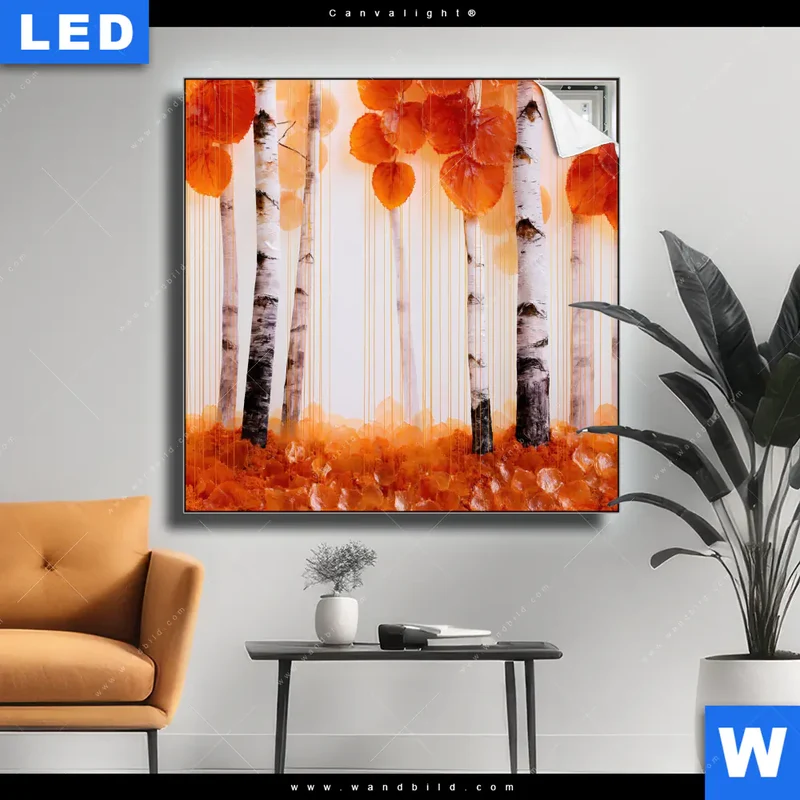 Canvalight® Leuchtbild | Herbstlicht | Quadrat