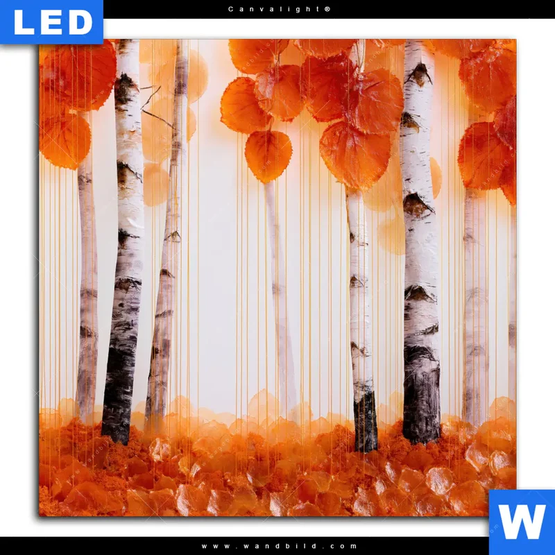 Canvalight® Leuchtbild | Herbstlicht | Quadrat