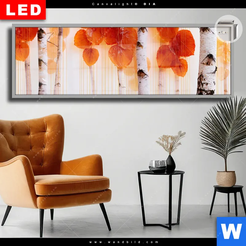 Leuchtbild Acrylglas Canvalight® DIA | Herbstlicht | Panorama