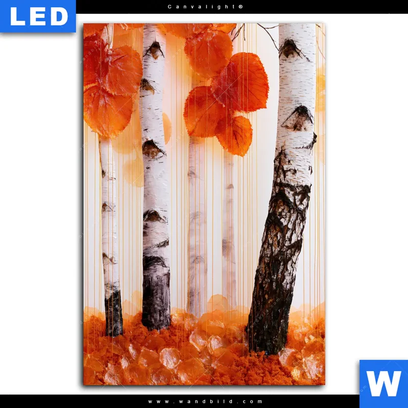 Canvalight® Leuchtbild | Herbstlicht | Hochformat