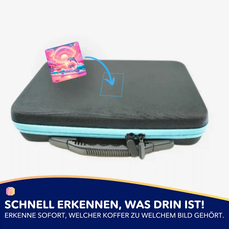 Aufkleber 5er-Set - Pinkes Meeresrauschen