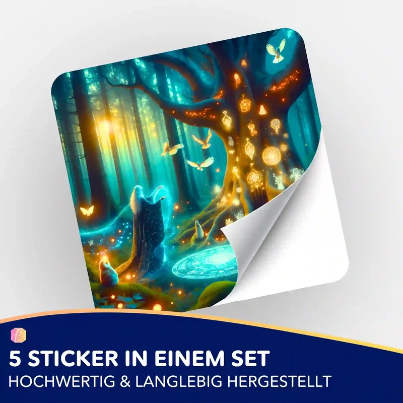 Aufkleber 5er-Set - Hexennacht