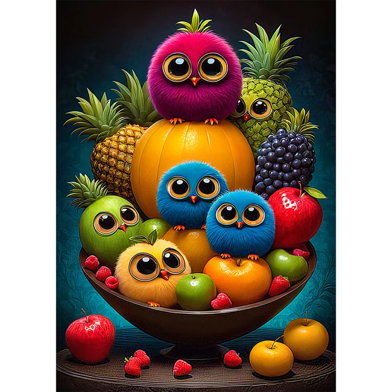 5D Diamond Painting – Fluffy Fruit Basket
