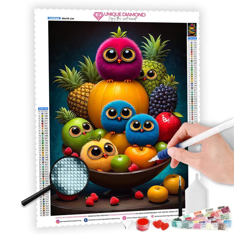 5D Diamond Painting – Fluffy Fruit Basket