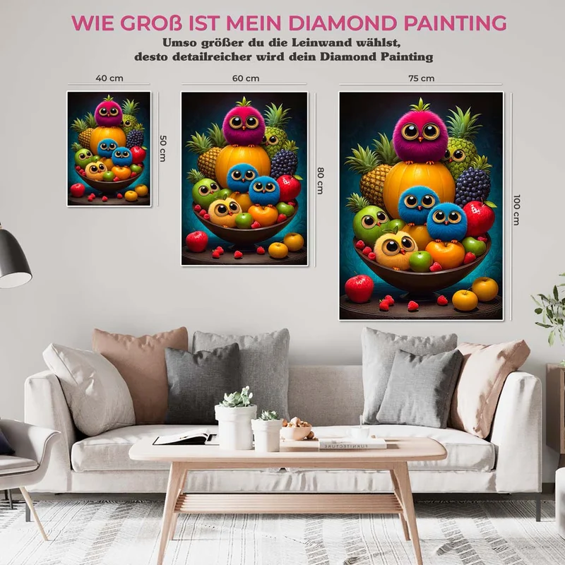 5D Diamond Painting – Fluffy Fruit Basket
