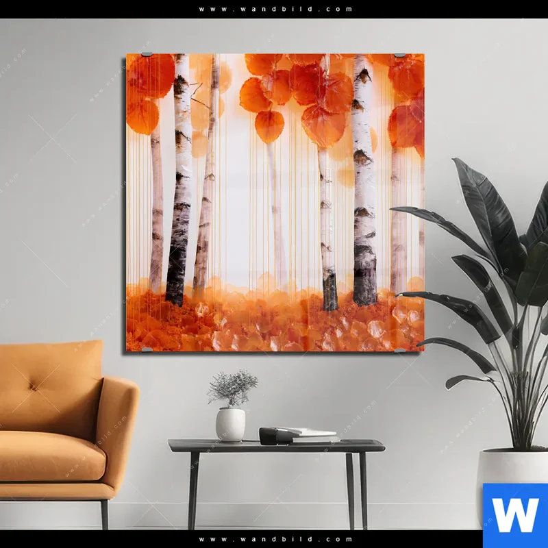 Acrylglasbild | Herbstlicht | Quadrat
