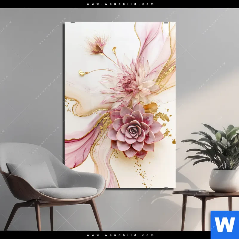 Acrylglasbild | Florale Harmonie | Hochformat