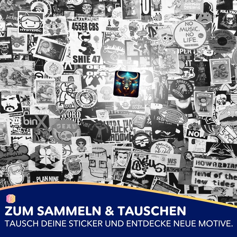 Aufkleber 5er-Set - Sternzeichen Stier "Limited Edition"