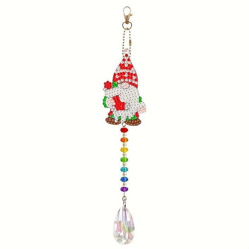 5D Diamond Painting Kristall-Windspiele – Weihnachtsfreude im 4er-Set