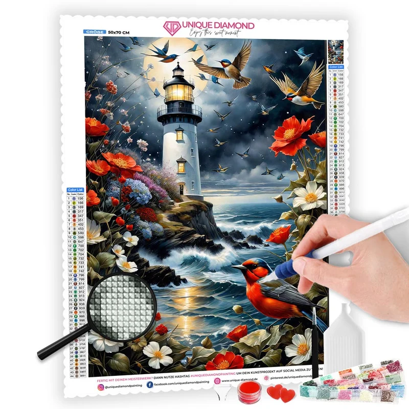 5D Diamond Painting – Leuchtturm