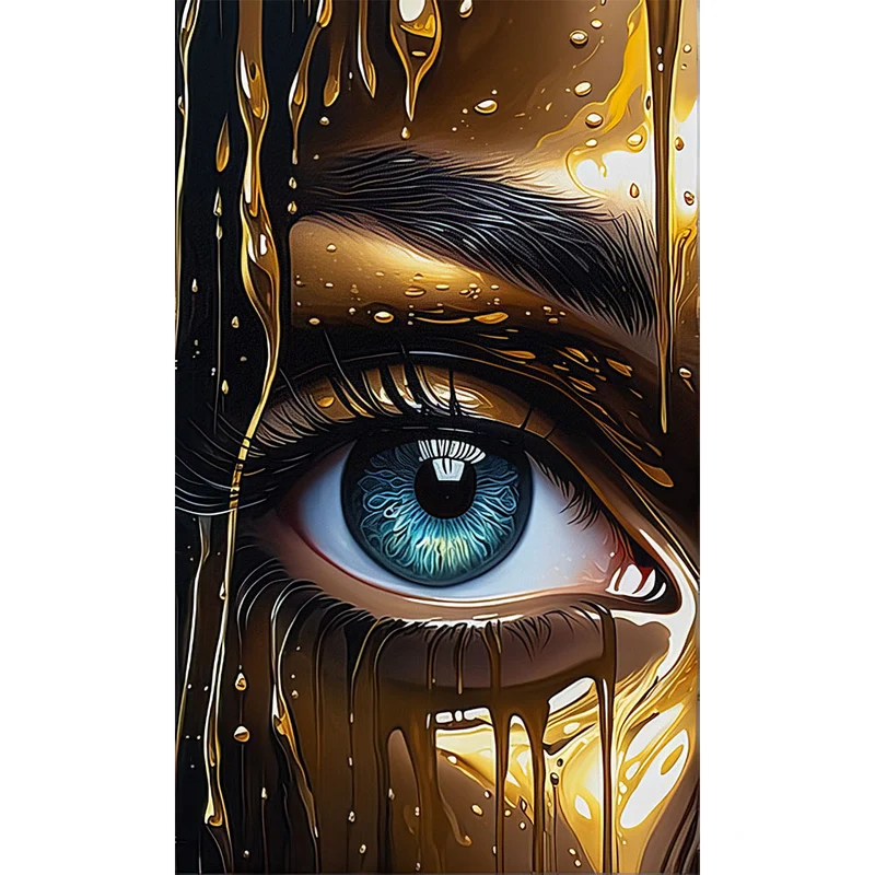 5D Diamond Painting – Golden Face